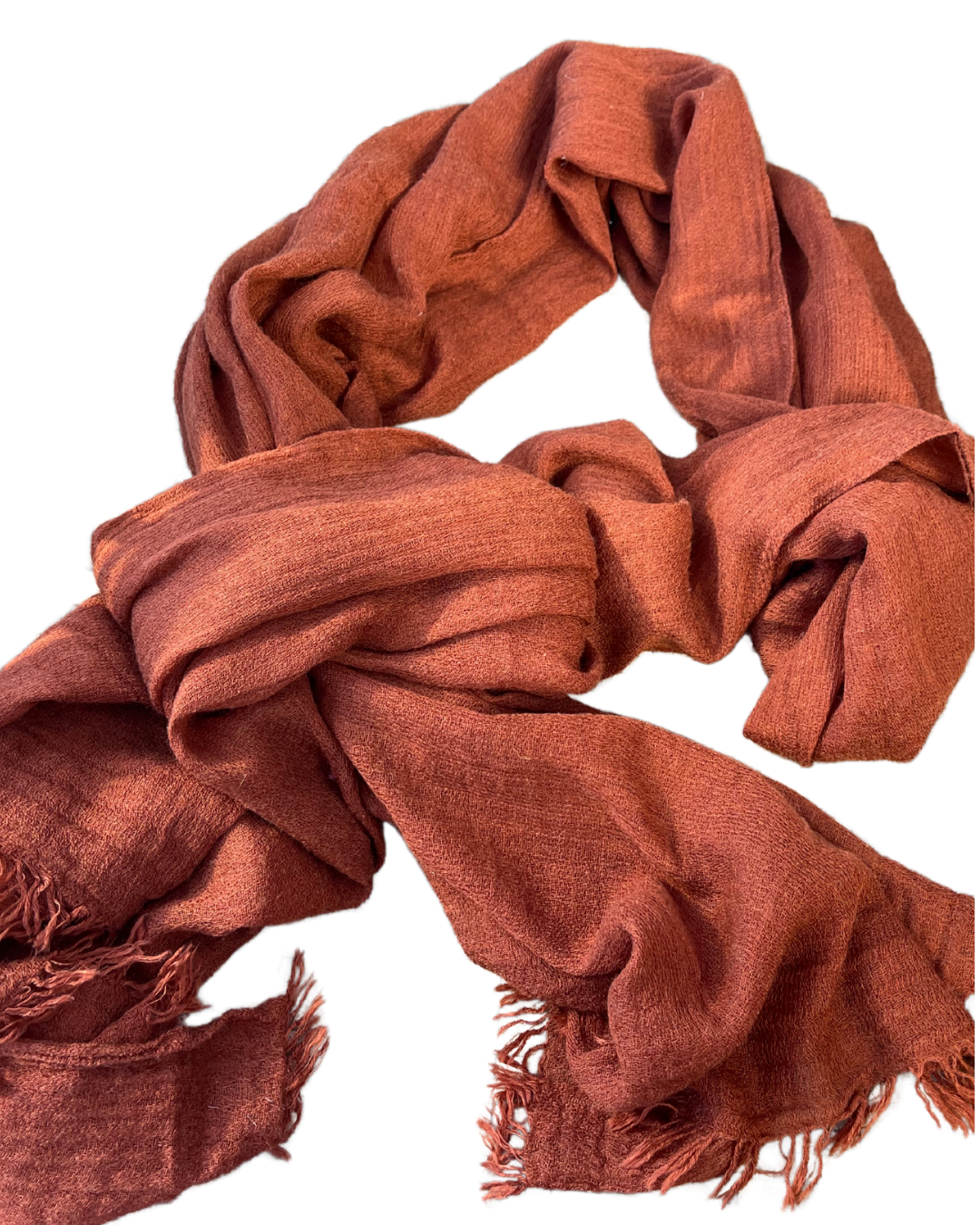 Super Soft Bamboo And Cotton Scarves. Burnt orange.