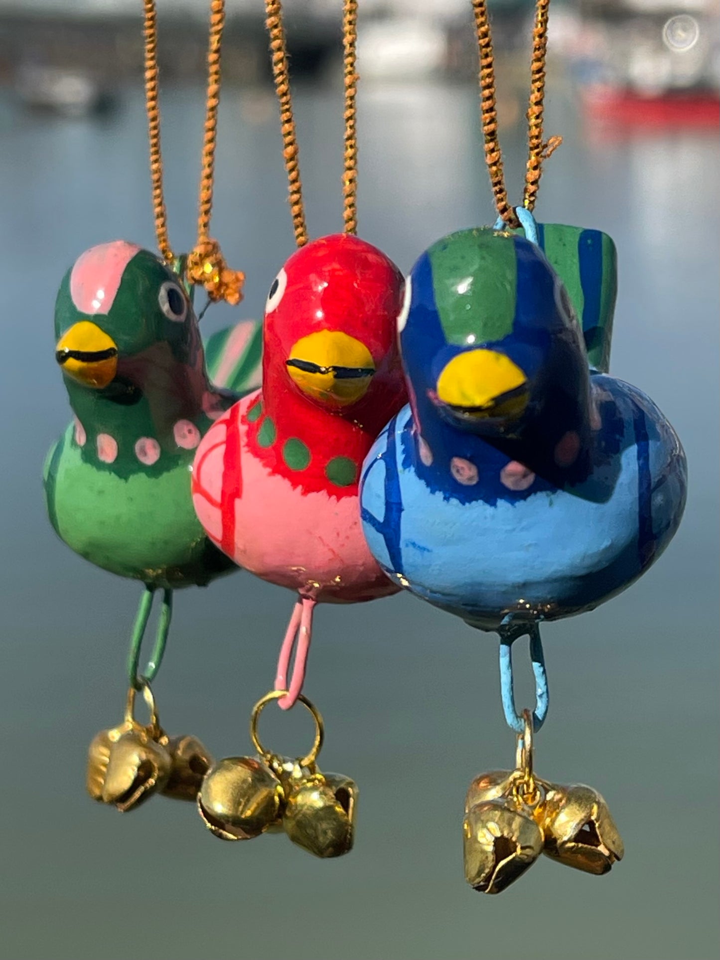 Set of 3 Paper Mache Birds - Fair Trade