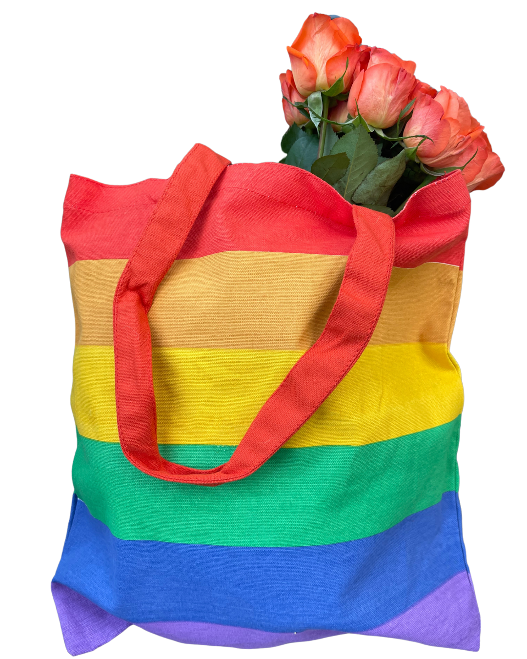 Eco Friendly Recycled Cotton Rainbow Bag.