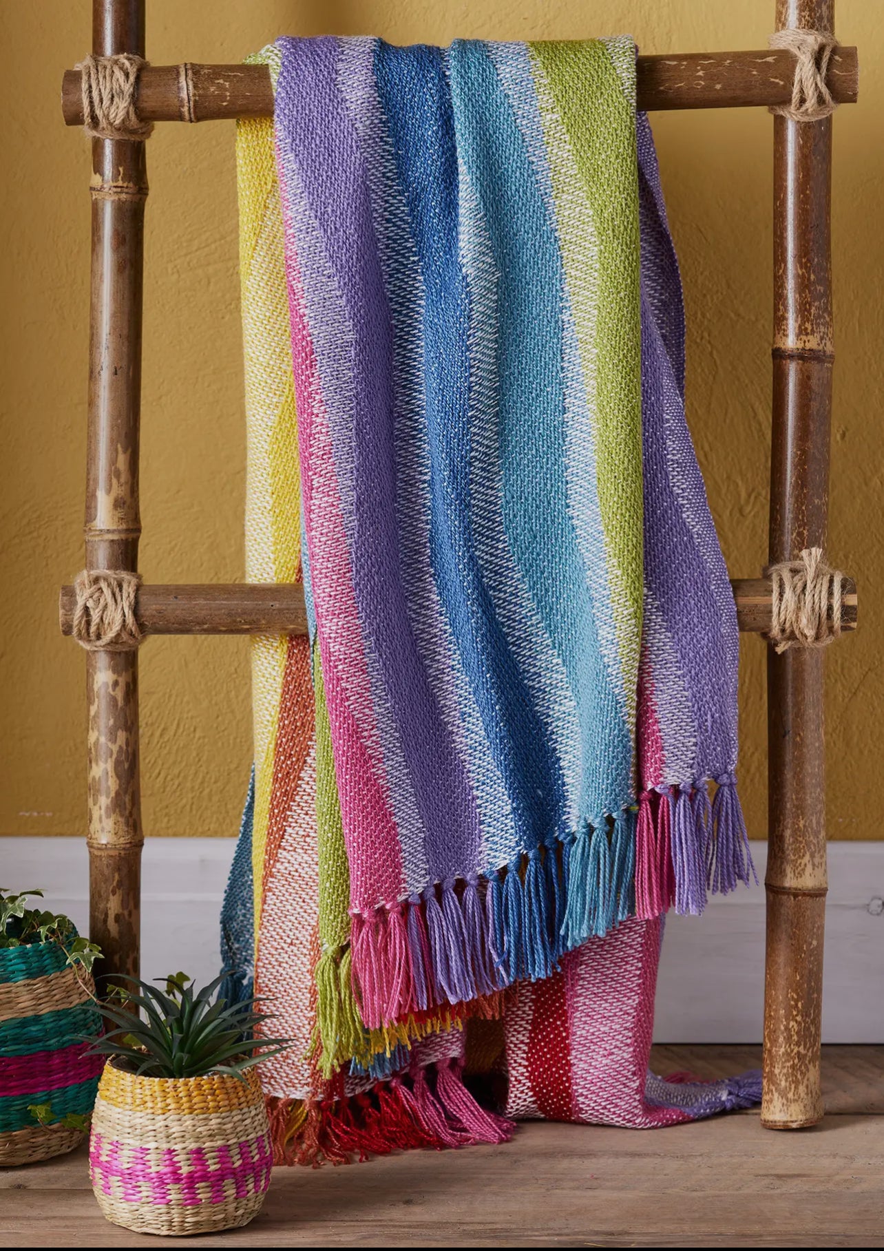 Rainbow Blanket - Made From Waste Plastic Bottles