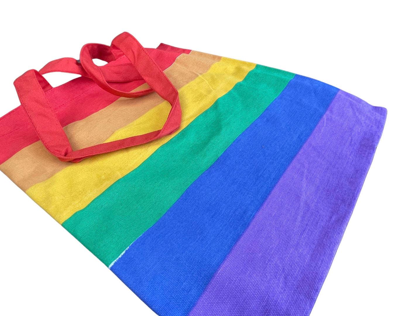 Eco Friendly Recycled Cotton Rainbow Bag.