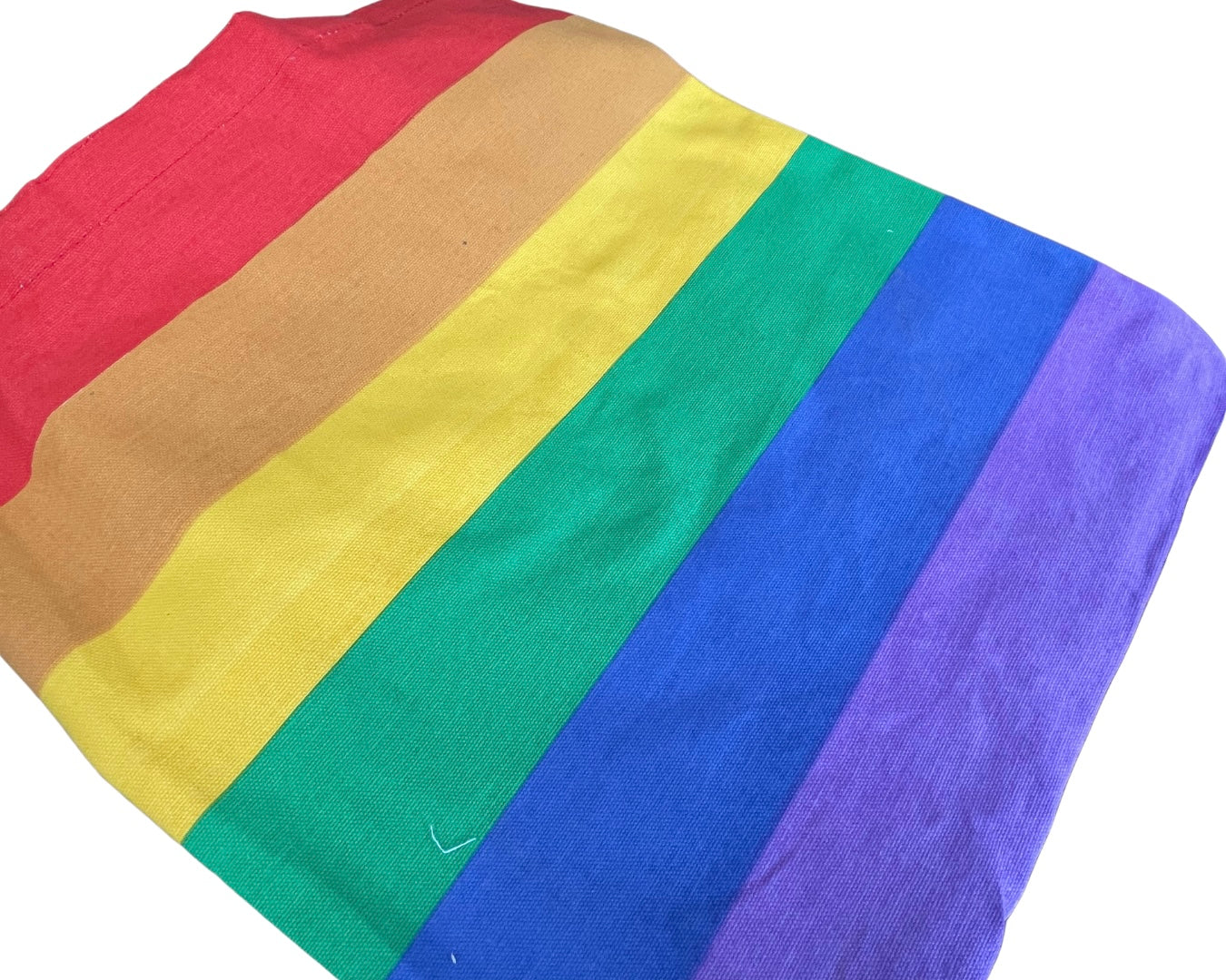 Eco Friendly Recycled Cotton Rainbow Bag.