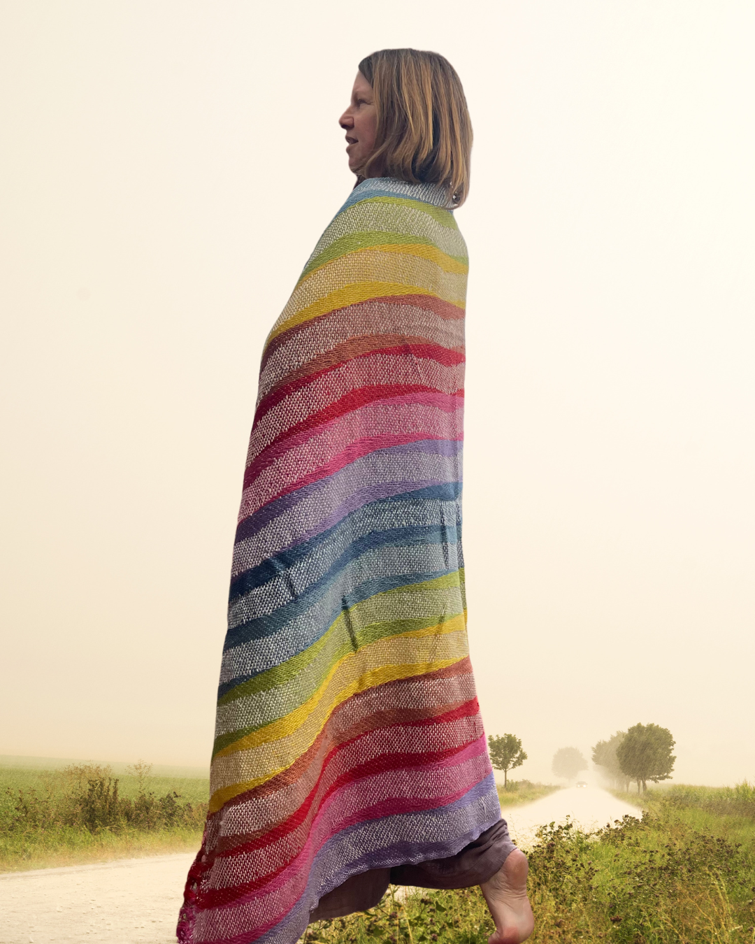 Rainbow Blanket - Made From Waste Plastic Bottles