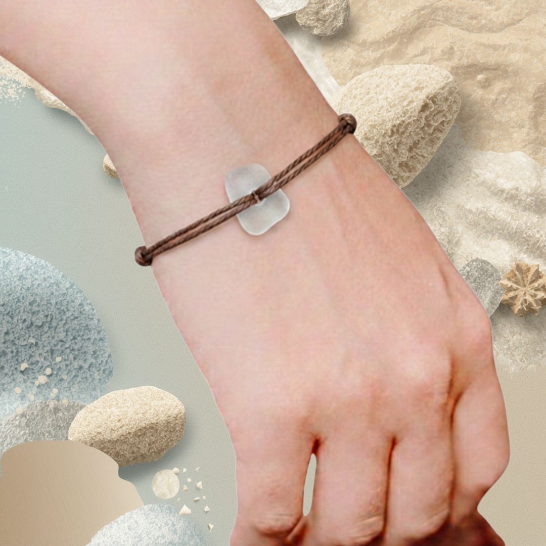 Boho sea glass anklets, unusual anklets, surf jewellery, gift for her, handmade, eco friendly jewellery, ethical jewellery, recycled anklets