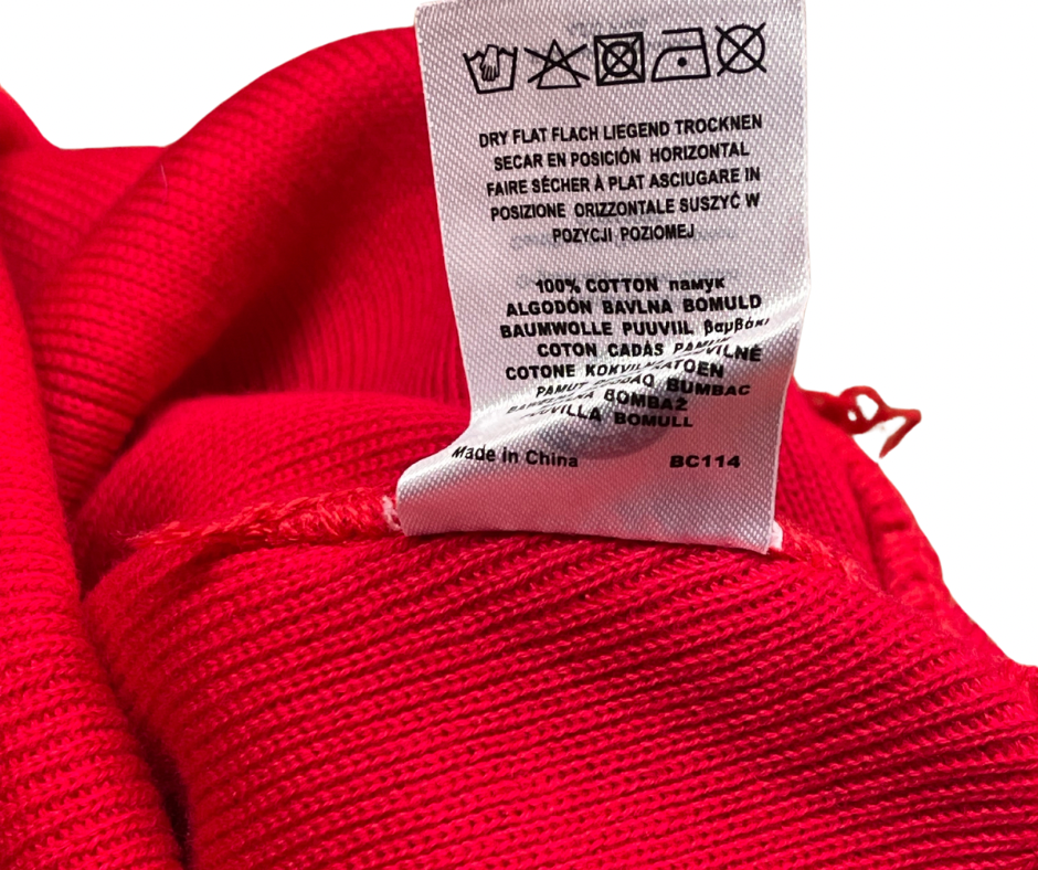 BIG RED. Eco friendly beanies. Made with 100% organically grown cotton.