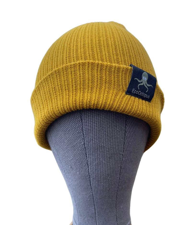 SENF. Umweltfreundliche Beanies. Hergestellt aus 100 % biologisch angebauter Baumwolle.