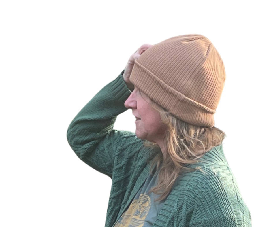 SAND. Umweltfreundliche Beanies. Hergestellt aus 100 % biologisch angebauter Baumwolle.