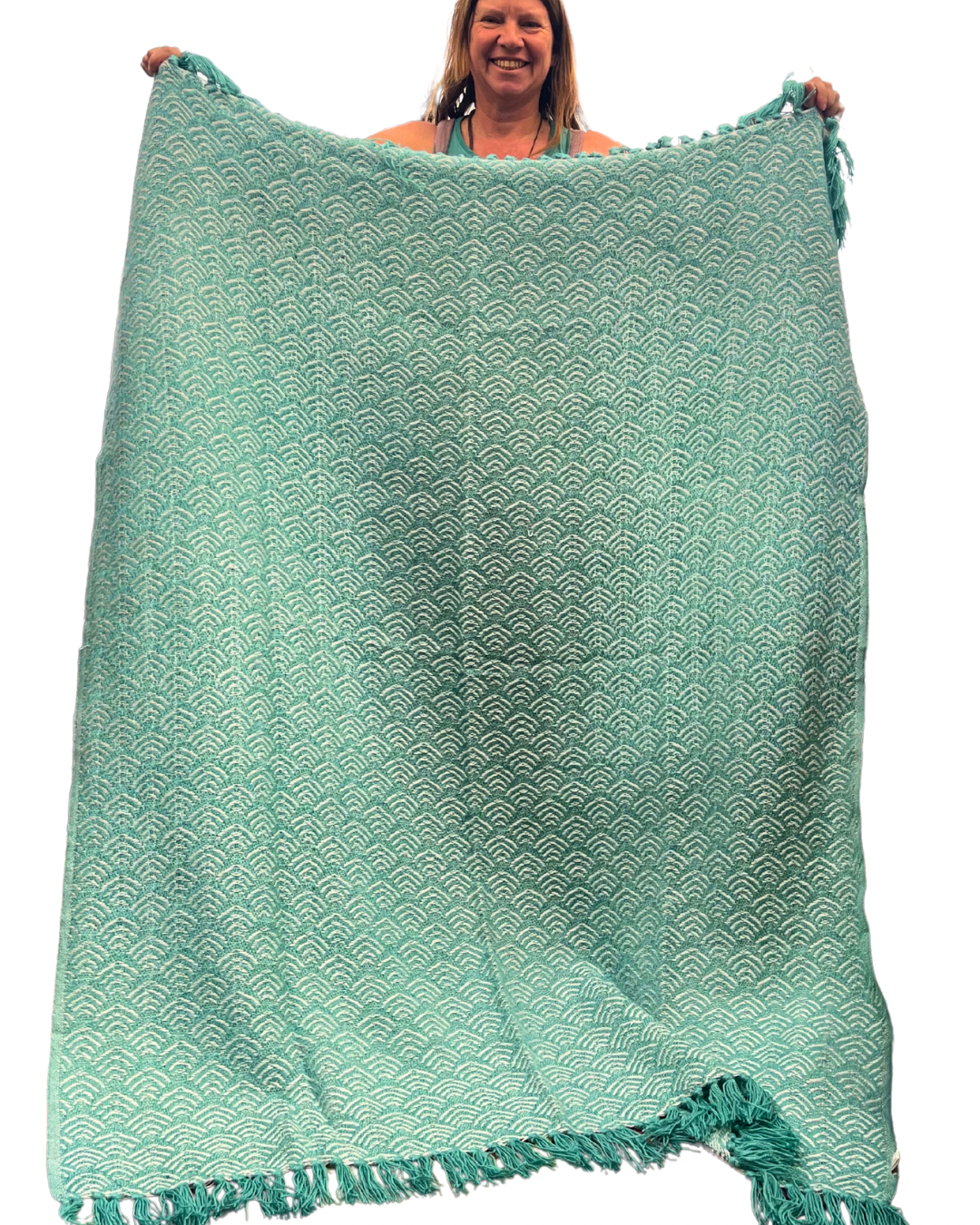 Ocean Waves Blanket - Made From Waste Plastic Bottles