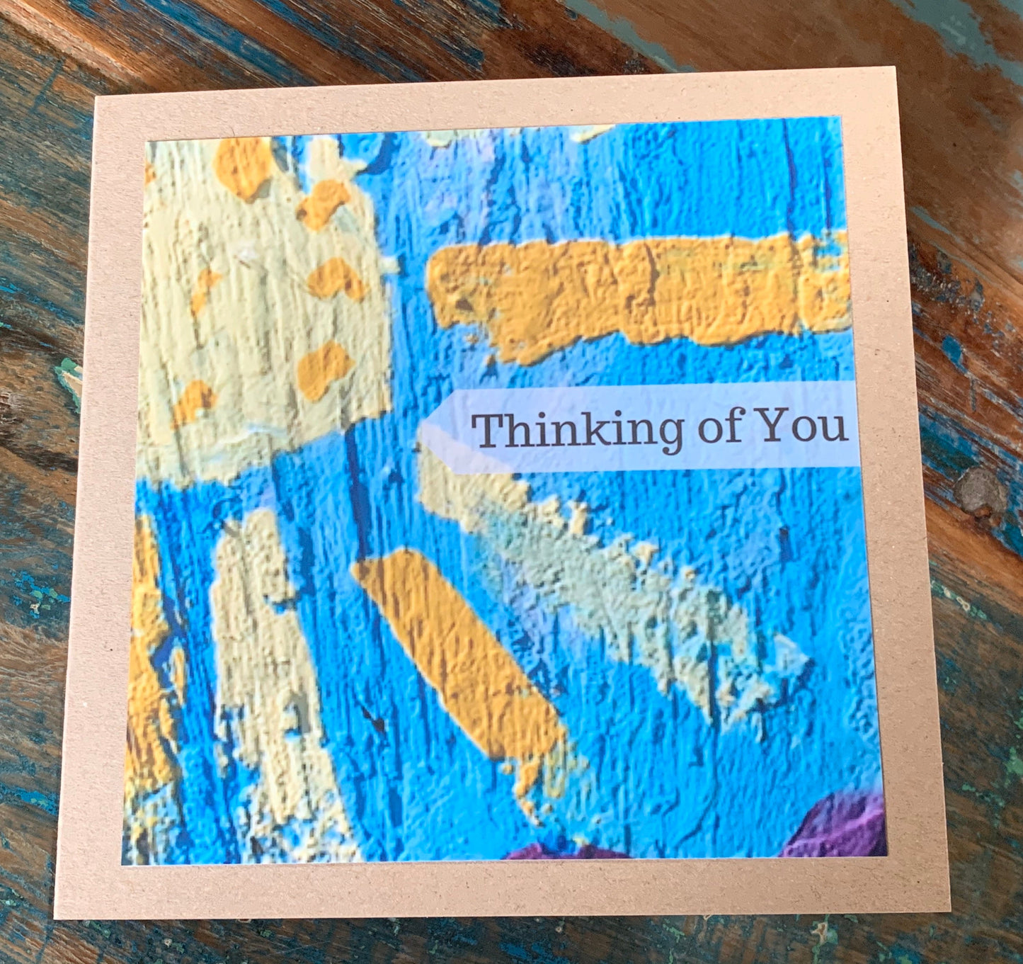 Sunshine card, recycled card, hope card, recycled card. Eco friendly card. Handmade card. Unusual card, Missing you card, blank gift card