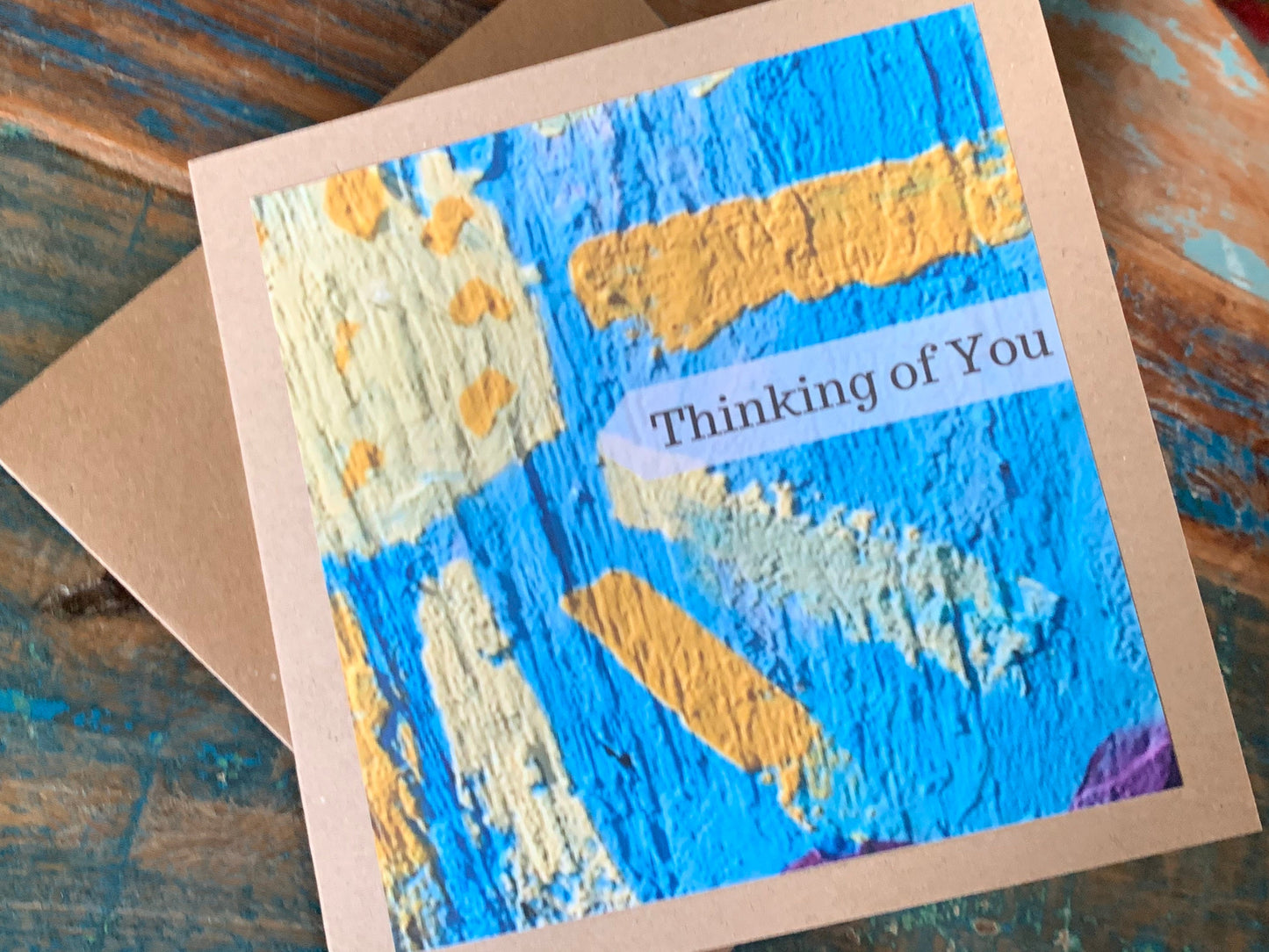 Sunshine card, recycled card, hope card, recycled card. Eco friendly card. Handmade card. Unusual card, Missing you card, blank gift card