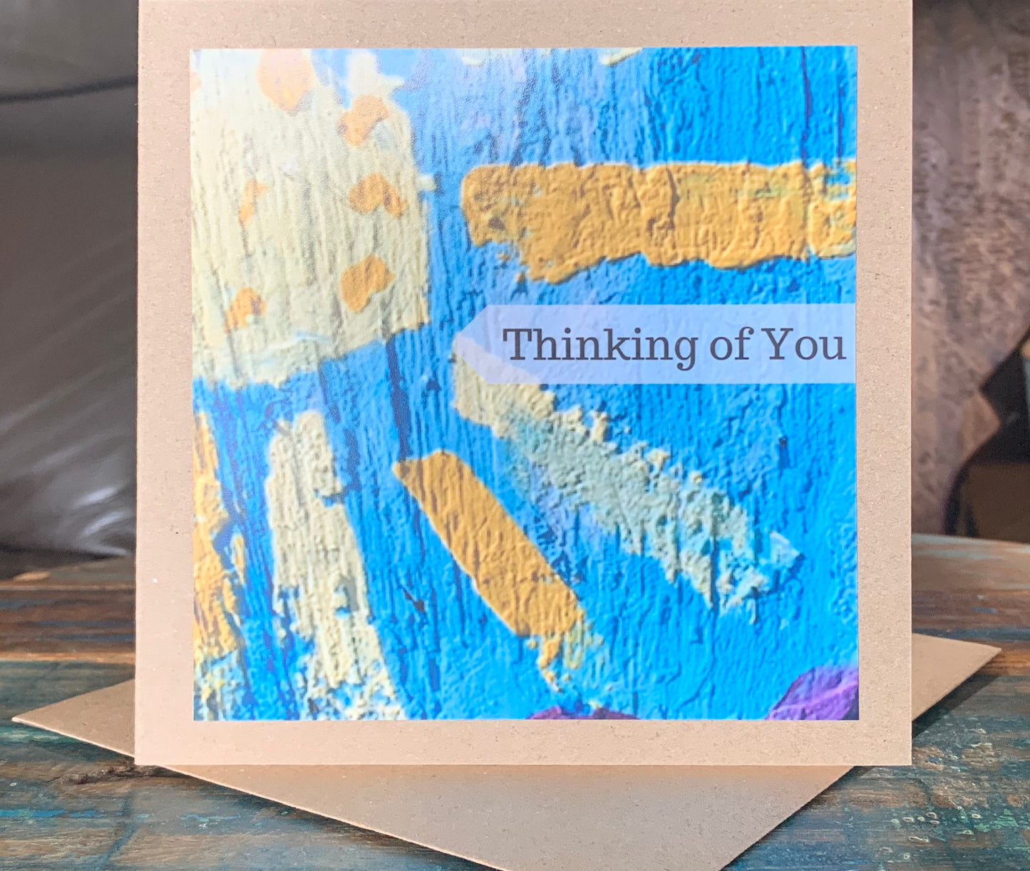 Sunshine card, recycled card, hope card, recycled card. Eco friendly card. Handmade card. Unusual card, Missing you card, blank gift card