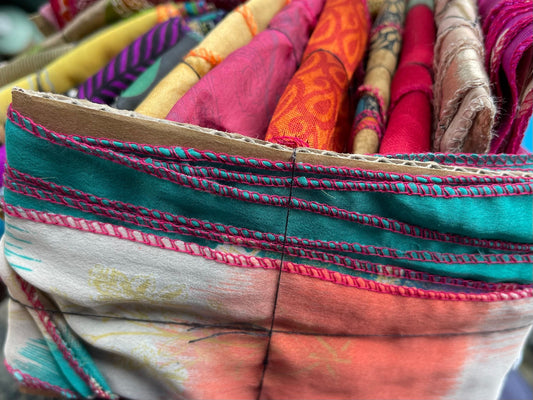 SALE Recycled hair scarves. Also perfect as present ribbons, curtain ties and more. Eco friendly gift ideas.