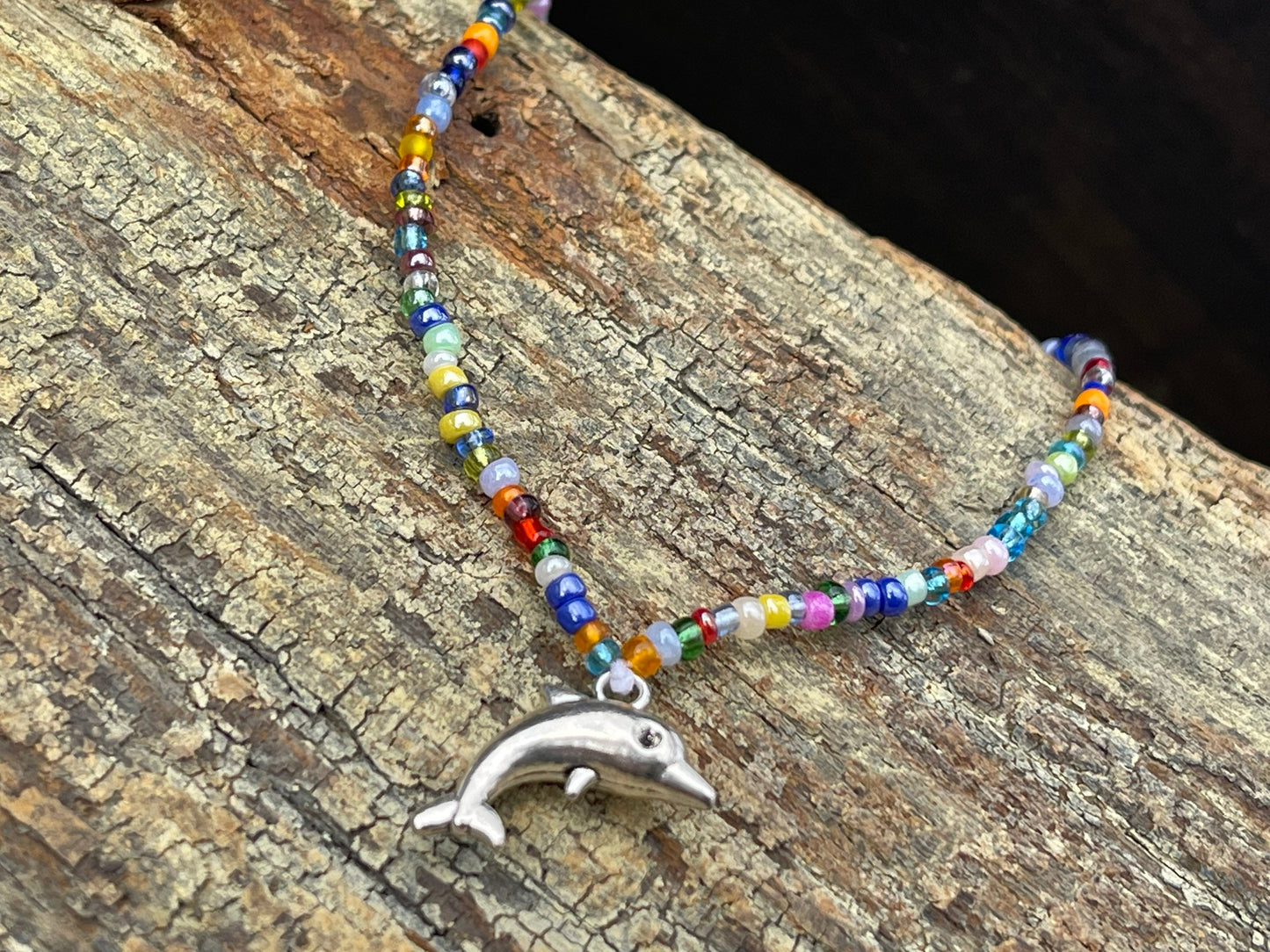 Eco-Friendly Dolphin Anklet | Unique Recycled Surf Jewellery Gift for Her