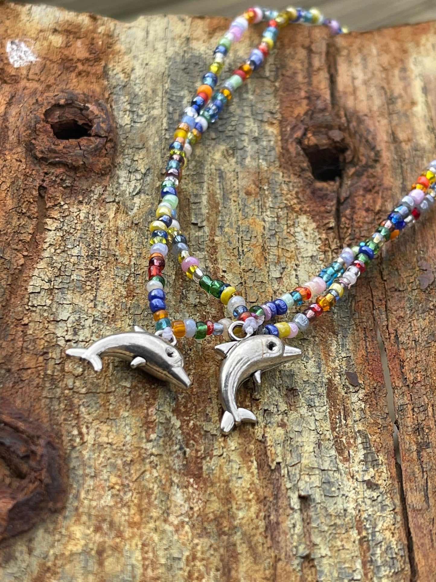 Eco-Friendly Dolphin Anklet | Unique Recycled Surf Jewellery Gift for Her