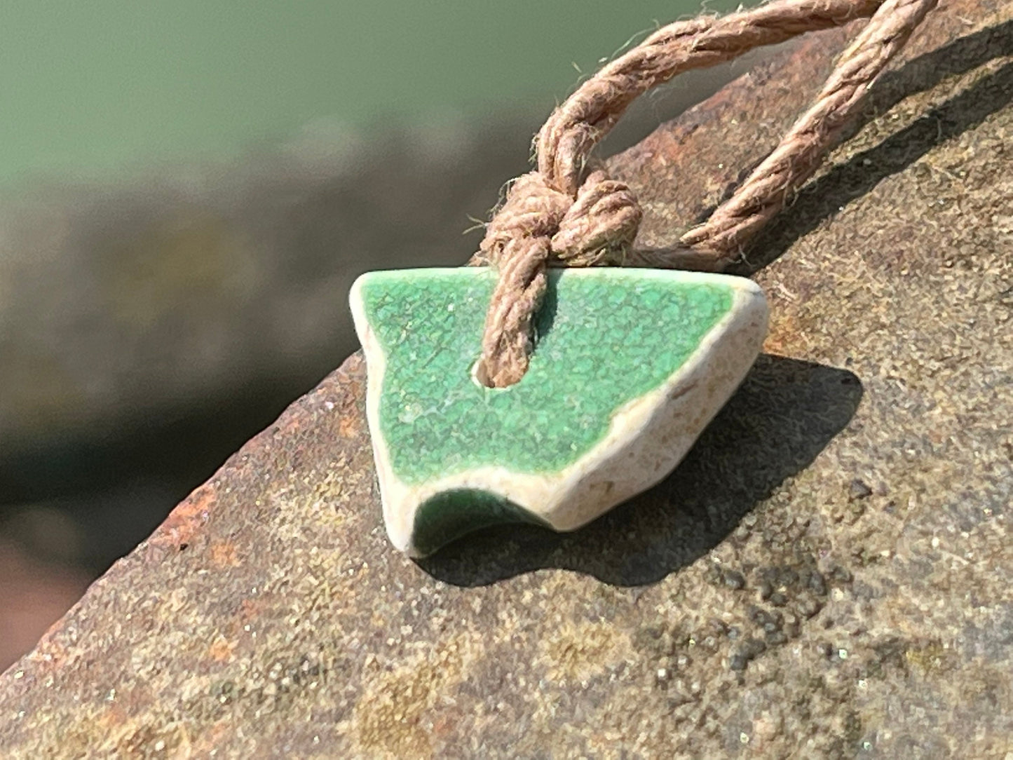 Ethically sourced pottery pendants. Recycled necklace, unique boho gift for her, ethical jewellery, recycled pendants eco friendly jewellery