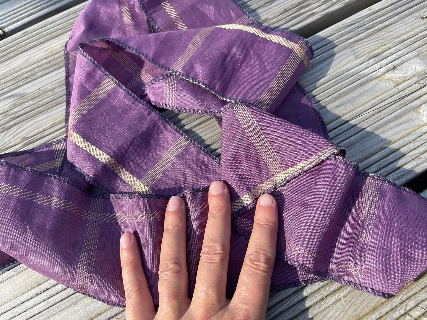 SALE Recycled hair scarves. Also perfect as present ribbons, curtain ties and more. Eco friendly gift ideas.