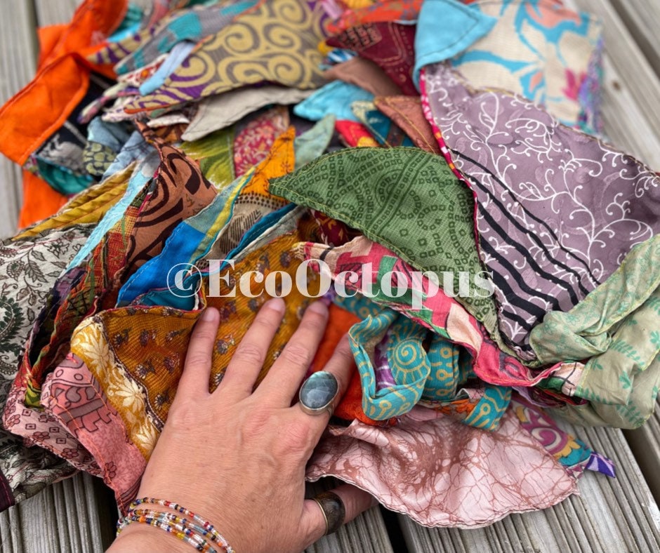 PICK YOUR OWN  Recycled Sari Bunting. Eco-Friendly Boho Party Decorations.