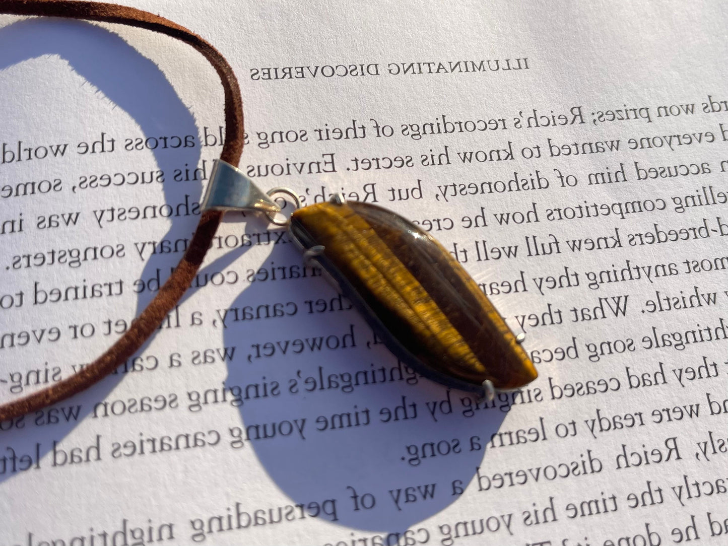 Tigers eye necklace,  gift for her, unisex necklace, ethical jewellery, eco friendly gift for him, tigers eye jewellery, tigers eye pendant