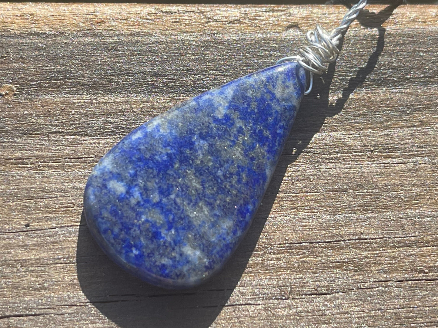 Lapis necklace, ethical jewellery. Unusual necklace, boho gift for her, boho jewellery, lapis jewellery, gift for him, lapis pendant