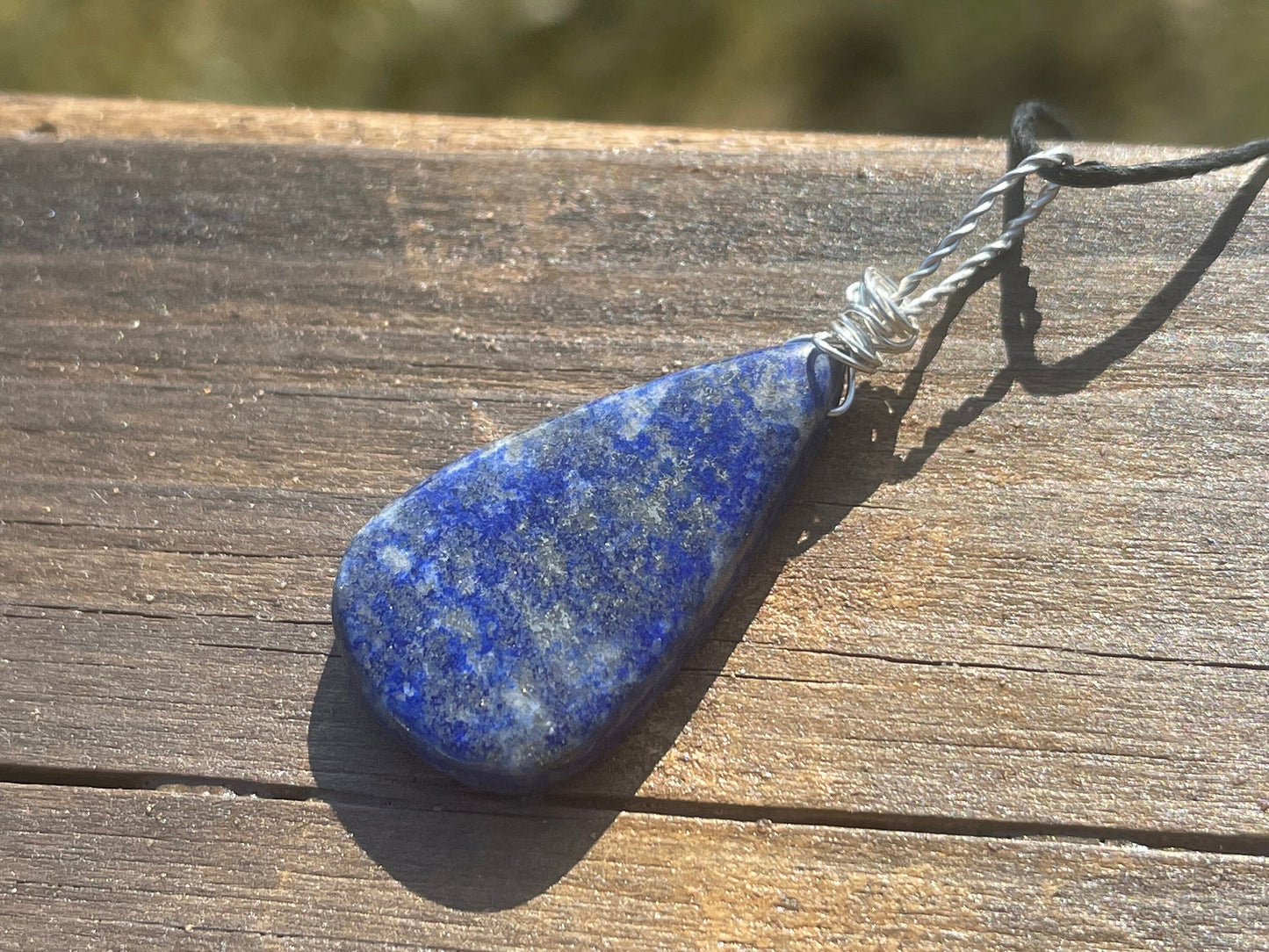 Lapis necklace, ethical jewellery. Unusual necklace, boho gift for her, boho jewellery, lapis jewellery, gift for him, lapis pendant