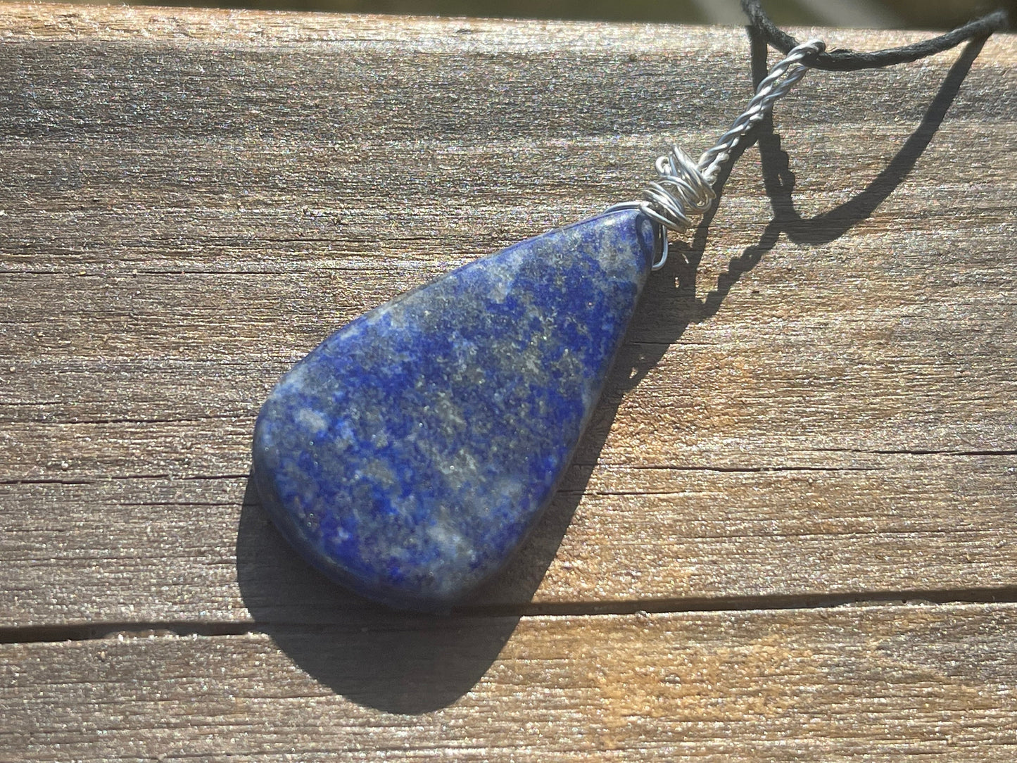 Lapis necklace, ethical jewellery. Unusual necklace, boho gift for her, boho jewellery, lapis jewellery, gift for him, lapis pendant