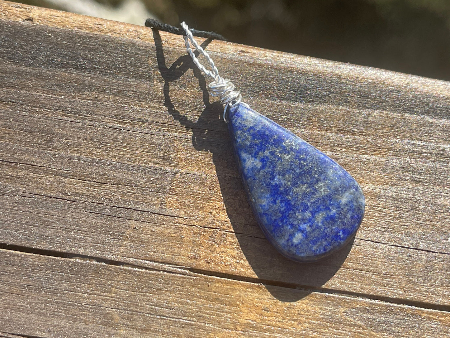 Lapis necklace, ethical jewellery. Unusual necklace, boho gift for her, boho jewellery, lapis jewellery, gift for him, lapis pendant