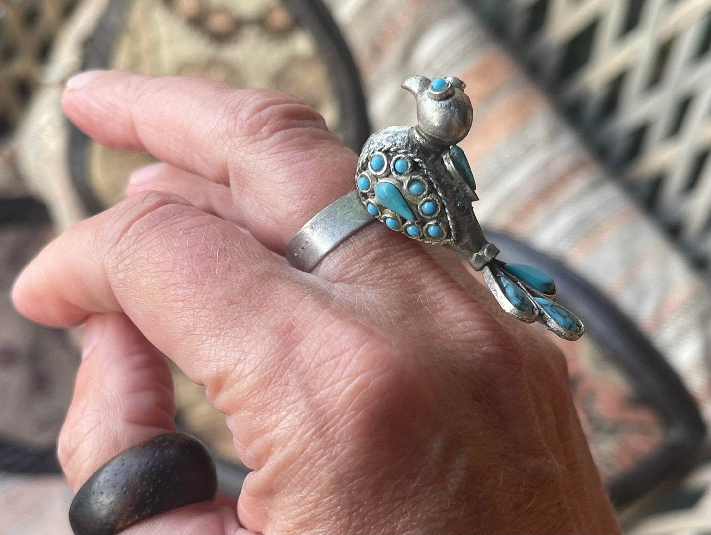 Gypsy jewellery, adjustable vintage bird ring, silver bird ring, vintage bird jewellery, ethical jewellery, gypsy ring, unusual gift for her