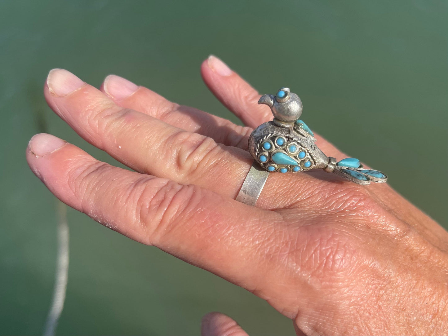 Gypsy jewellery, adjustable vintage bird ring, silver bird ring, vintage bird jewellery, ethical jewellery, gypsy ring, unusual gift for her