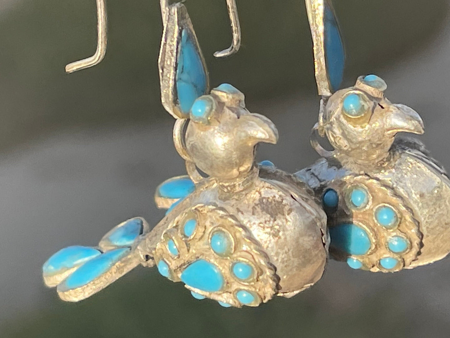 Gypsy jewellery, vintage bird earrings, silver bird earrings, vintage bird jewellery, ethical jewellery,  gypsy earrings, unusual gift ideas