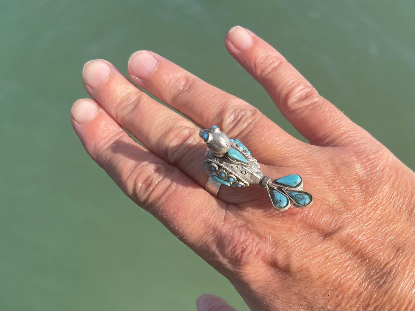 Gypsy jewellery, adjustable vintage bird ring, silver bird ring, vintage bird jewellery, ethical jewellery, gypsy ring, unusual gift for her