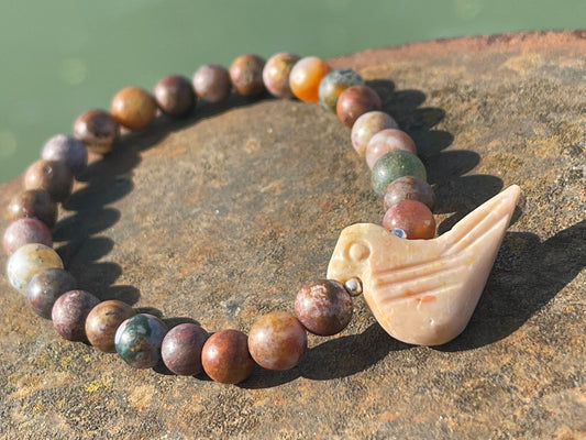 Boho bracelet, bird bracelet, handmade bracelet, handmade jewellery, boho jewellery, ceramic bracelet, bird jewellery, unique gift for her