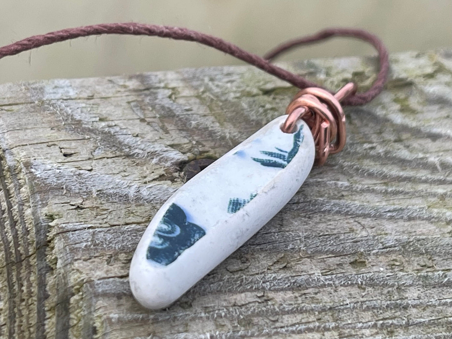 Recycled necklace, ceramic necklace, eco friendly gift for her. Handmade necklace, ceramic jewellery, boho necklace, ethical jewellery.