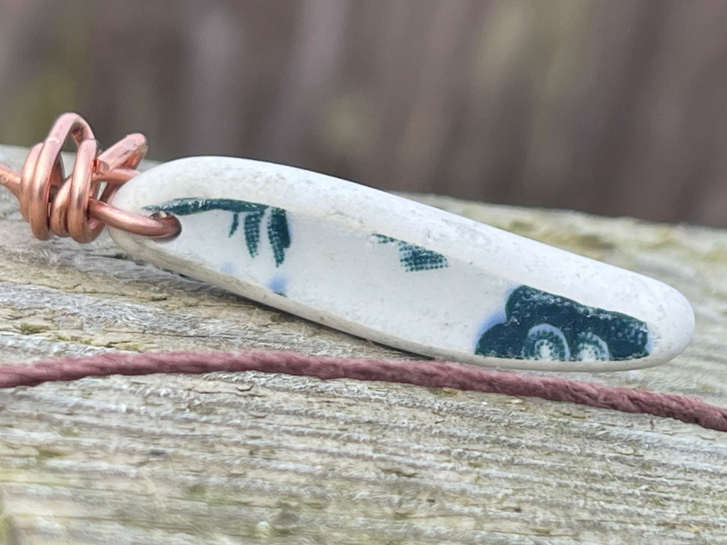 Recycled necklace, ceramic necklace, eco friendly gift for her. Handmade necklace, ceramic jewellery, boho necklace, ethical jewellery.