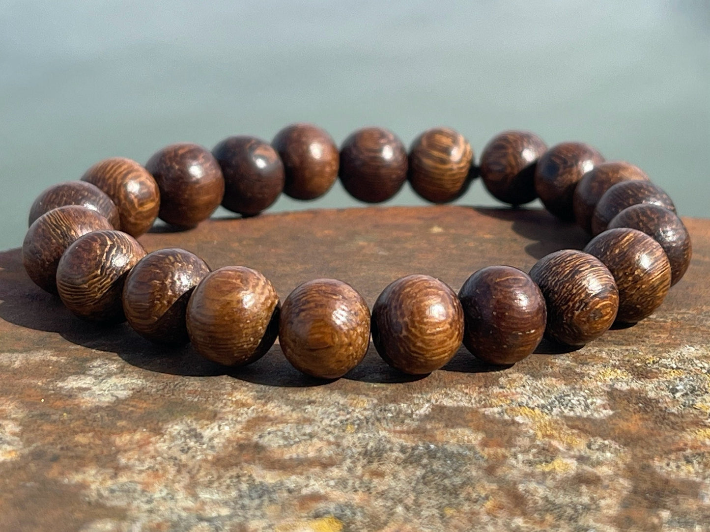 Ethical Robles Wood Bracelet for a man. Handmade Boho Jewelry, mans bracelet. Handmade wood bracelet