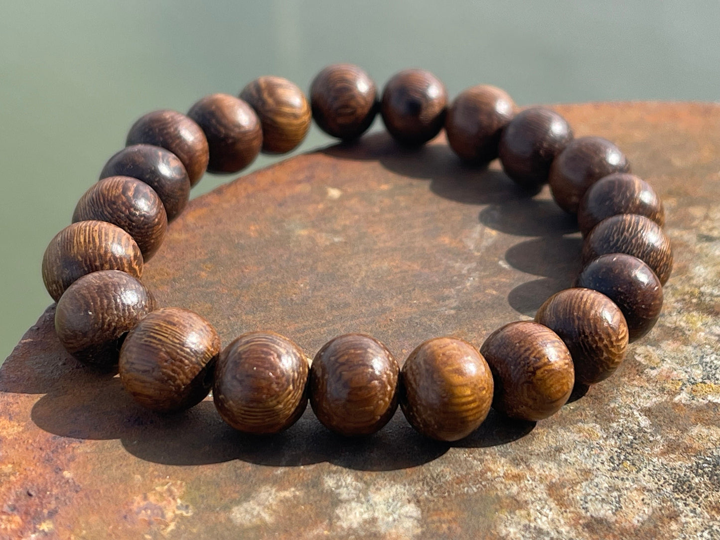 Ethical Robles Wood Bracelet for a man. Handmade Boho Jewelry, mans bracelet. Handmade wood bracelet