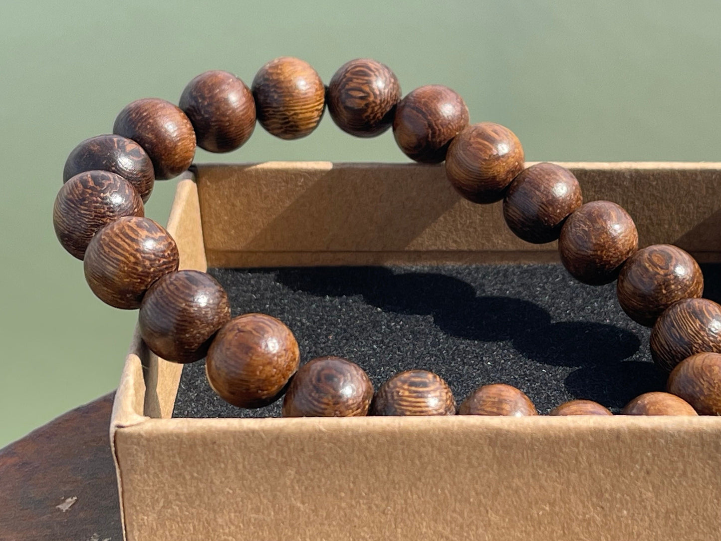 Ethical Robles Wood Bracelet for a man. Handmade Boho Jewelry, mans bracelet. Handmade wood bracelet