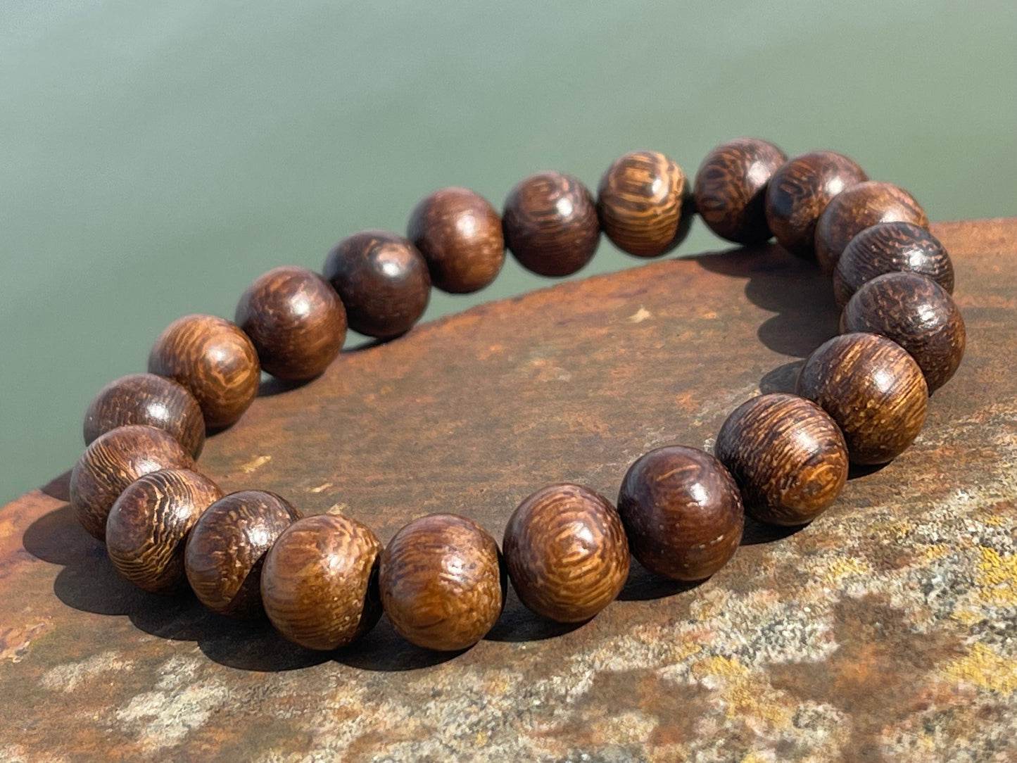 Ethical Robles Wood Bracelet for a man. Handmade Boho Jewelry, mans bracelet. Handmade wood bracelet