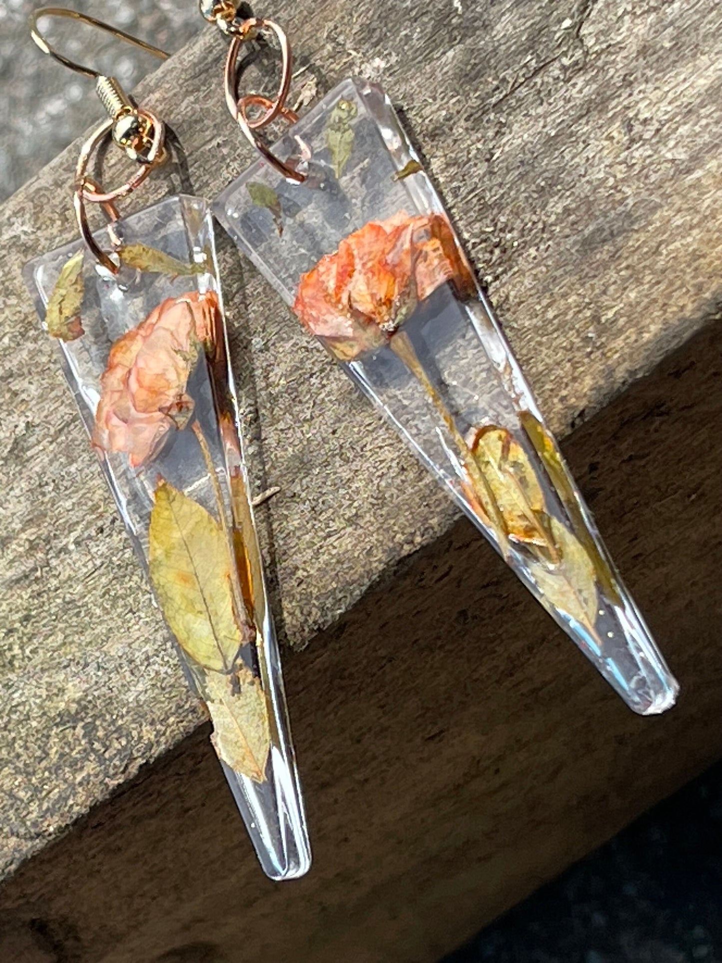 Rose earrings, flower earrings, romantic gift for her, light earrings, boho earrings, unique earrings, handmade earrings, unique jewellery