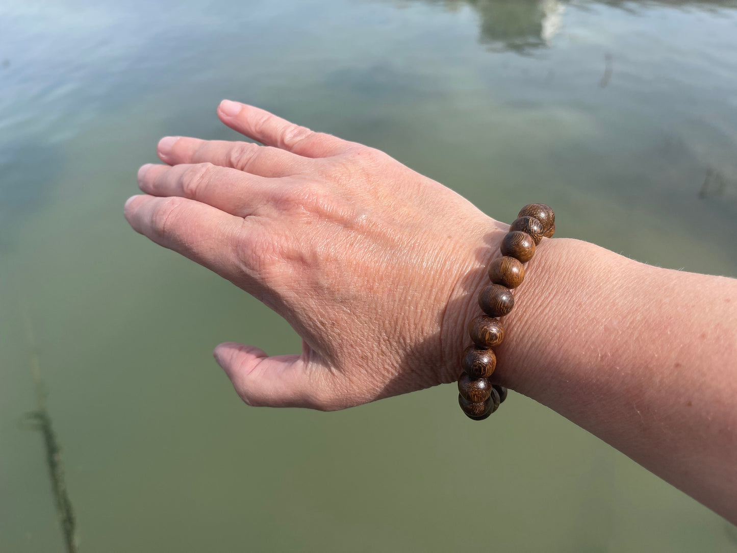 Ethical Robles Wood Bracelet for a man. Handmade Boho Jewelry, mans bracelet. Handmade wood bracelet