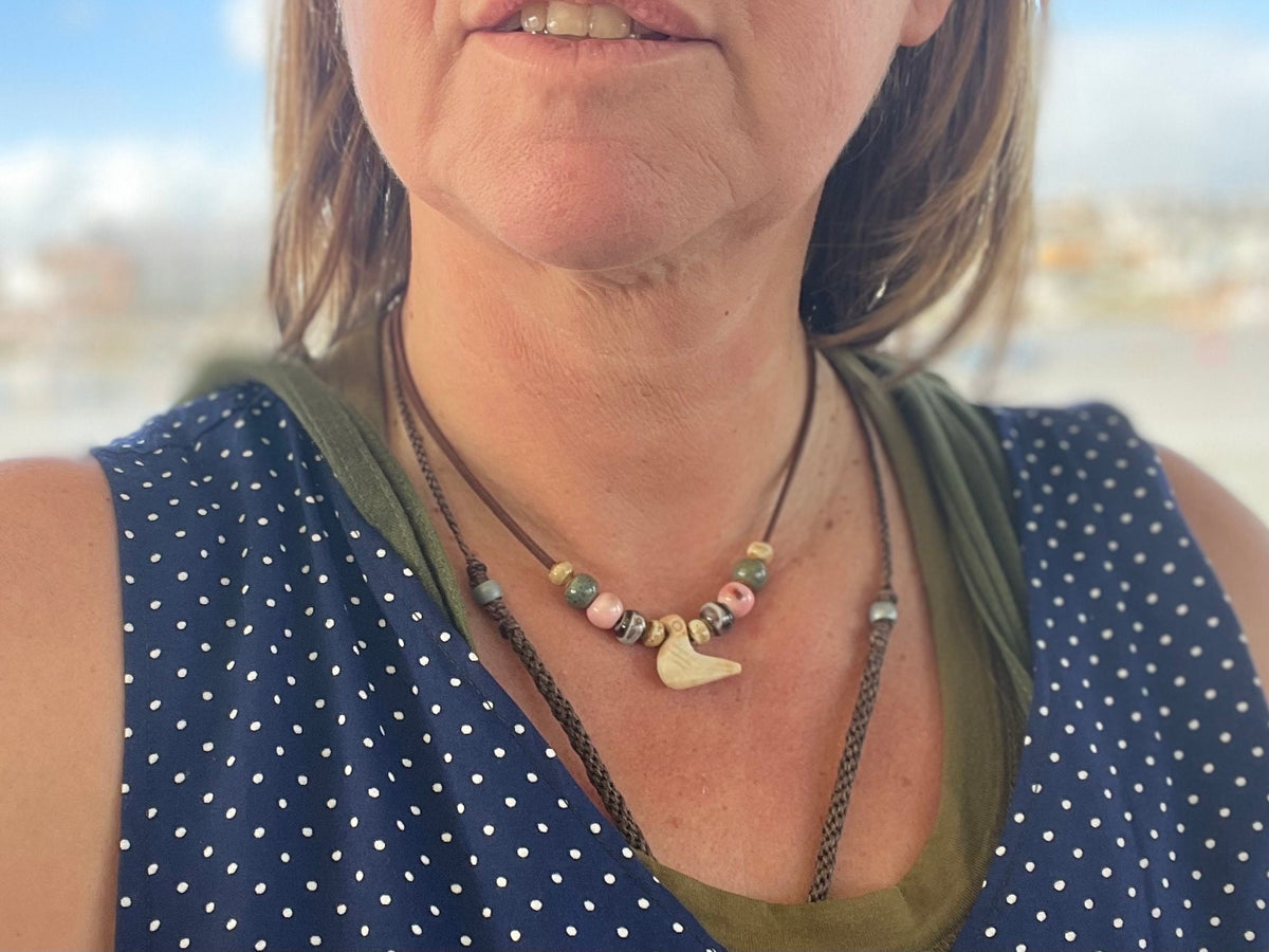 Handmade necklace, bird jewellery, bird necklace. Bird choker, bird pendant, chocker necklace, unusual jewellery, bird pendant, boho choker