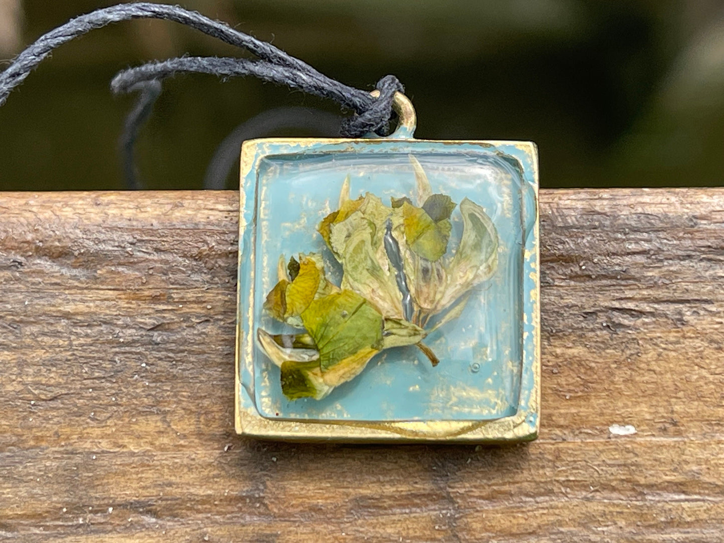 Unique cowslip floral necklace. Floral pendant, romantic gift for her.  Unique necklaces, unusual jewellery, unique jewellery, boho gifts