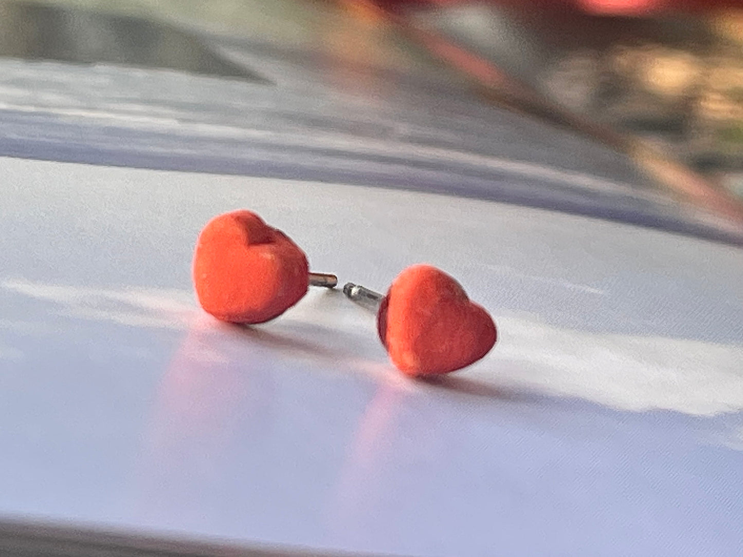 Heart Stud Earrings, Sterling Silver Studs, small love heart earrings. Push Back heart Studs, heart shaped stud earrings, small earrings