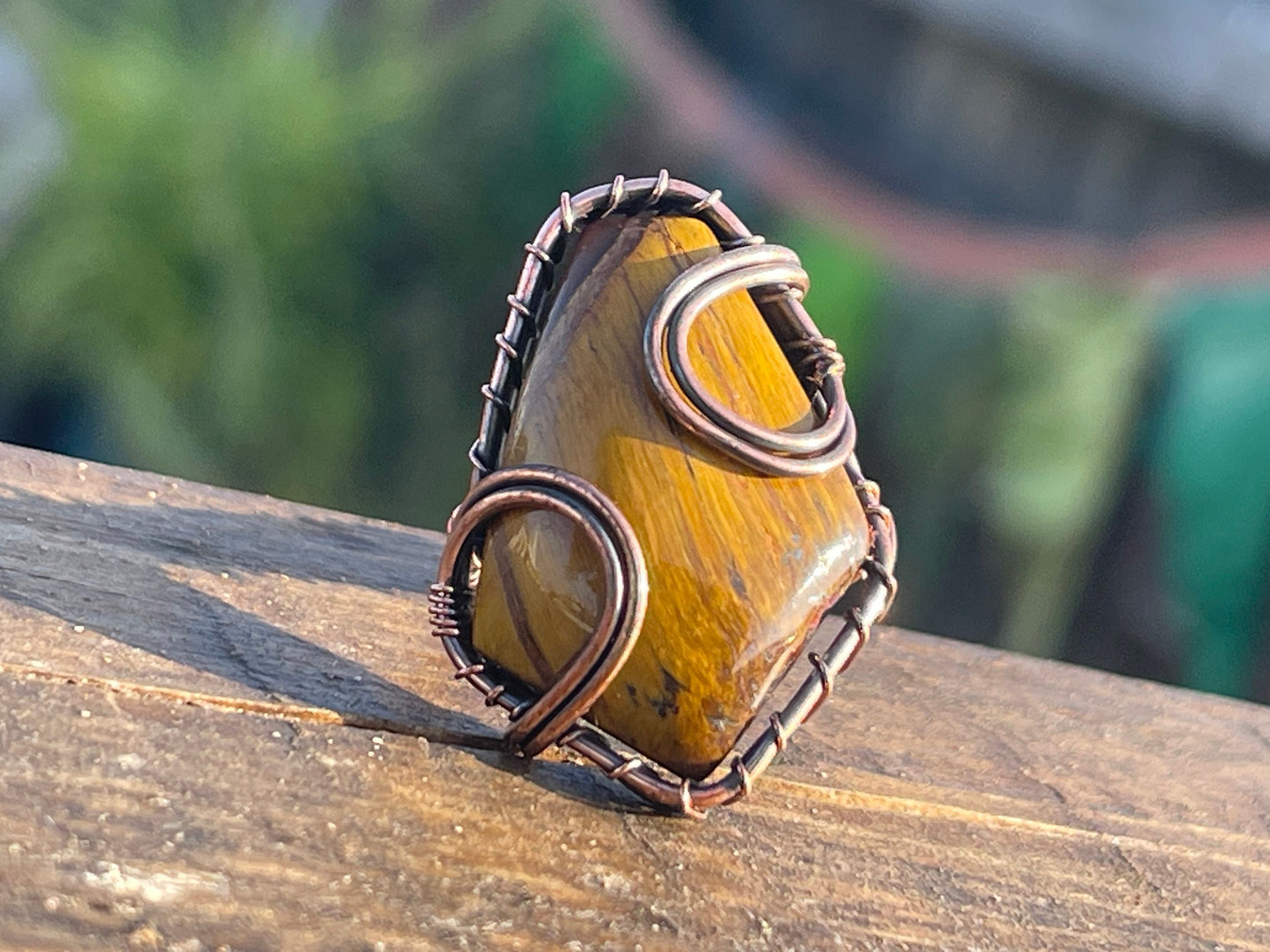 Tigers eye ring, unique gift for her, boho ring, boho jewellery, ethical jewellery, gift for him, hippy jewellery, tigers eye jewellery