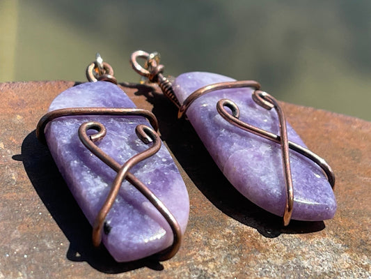 Handmade amethyst earrings, ethical jewellery, amethyst jewellery, handmade purple earrings, eco friendly earrings, purple jewellery, boho