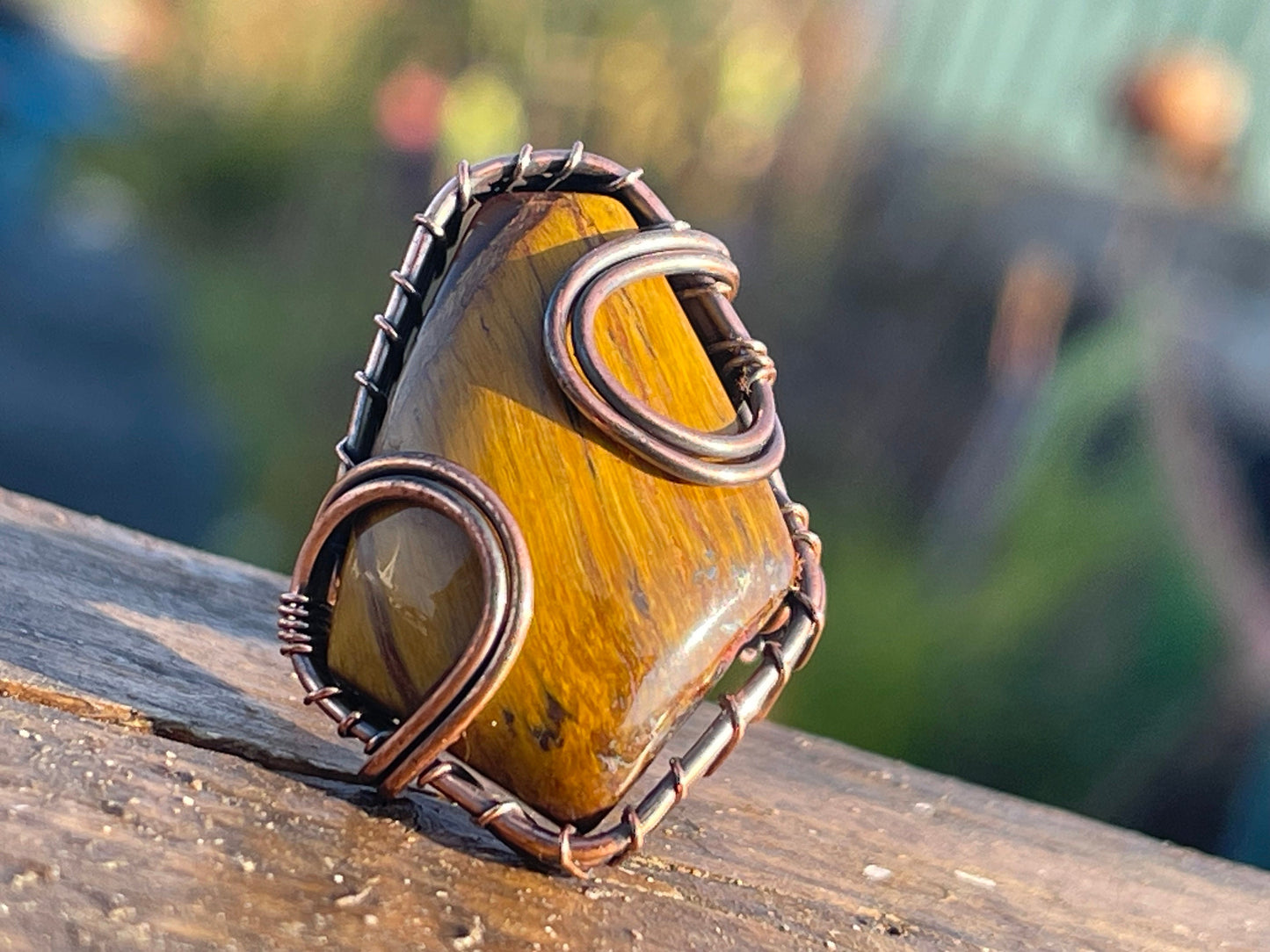 Tigers eye ring, unique gift for her, boho ring, boho jewellery, ethical jewellery, gift for him, hippy jewellery, tigers eye jewellery