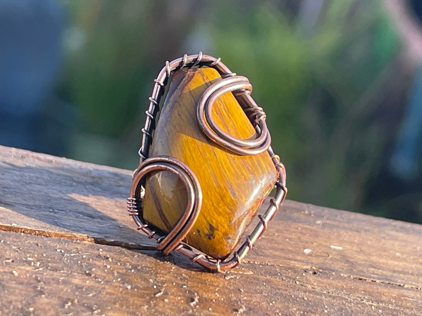 Tigers eye ring, unique gift for her, boho ring, boho jewellery, ethical jewellery, gift for him, hippy jewellery, tigers eye jewellery