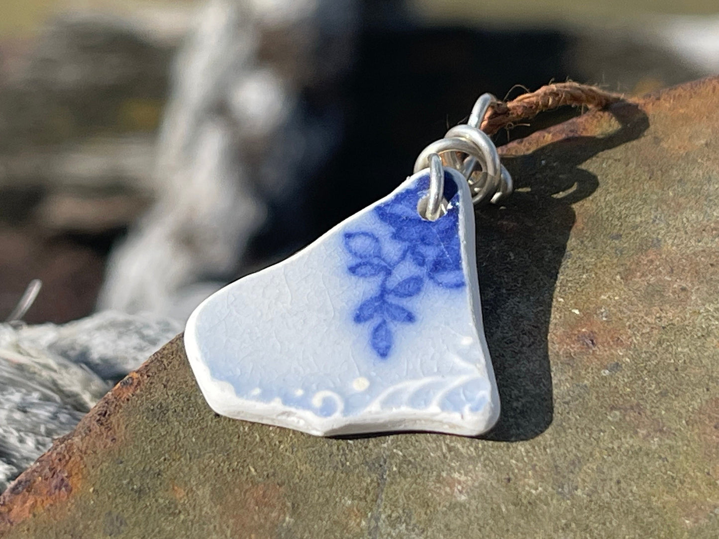 Ethically sourced pottery pendants. Recycled necklace, unique boho gift for her, ethical jewellery, recycled pendants eco friendly jewellery