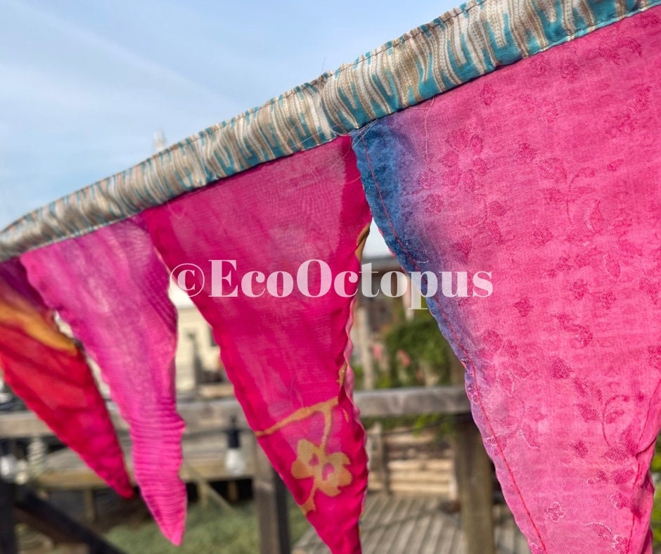 PINK bunting. Boho bunting for parties, weddings, hime and garden.