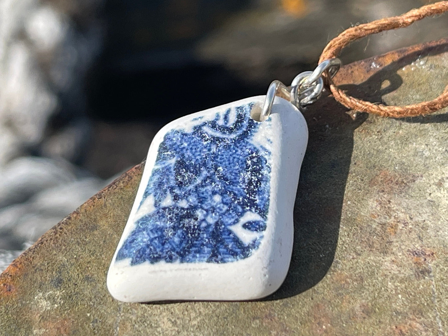 Ethically sourced pottery pendants. Recycled necklace, unique boho gift for her, ethical jewellery, recycled pendants eco friendly jewellery