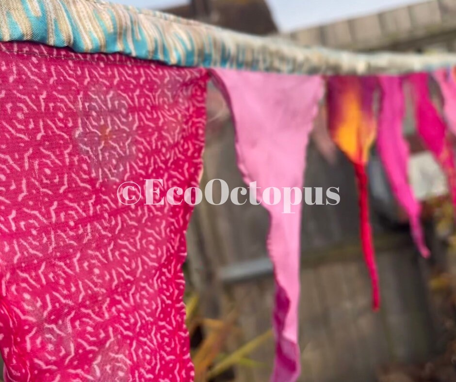 PINK bunting. Boho bunting for parties, weddings, hime and garden.